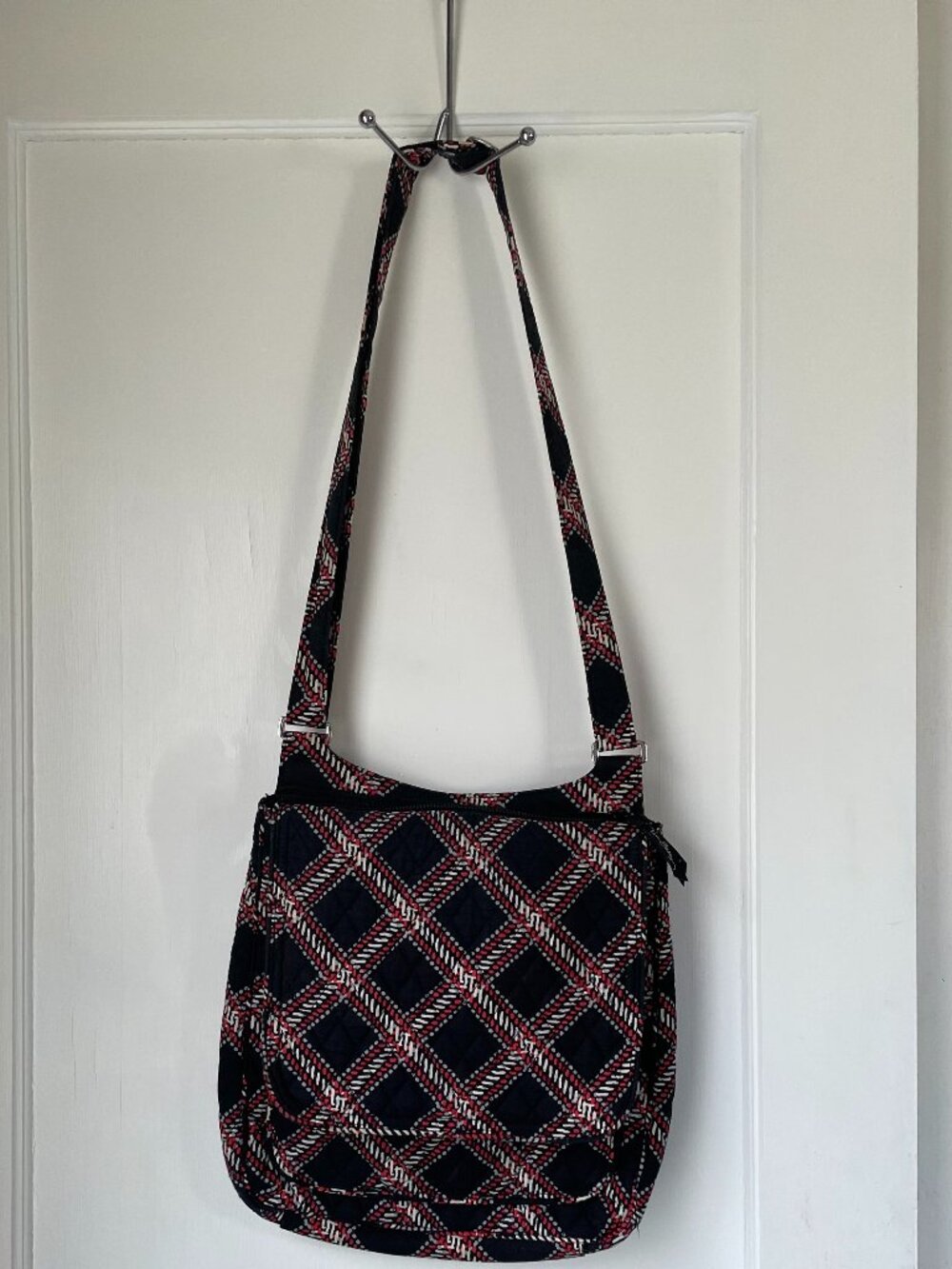 Vera Bradley Minsk Plaid Mailbag Crossbody Bag Retired Pattern
